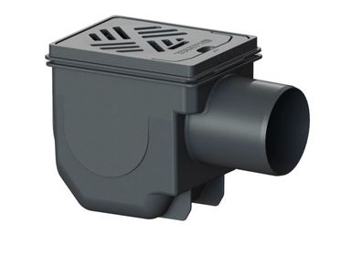 KESSEL-Kellerablauf DN 100 Rost 150x190 schwarz
