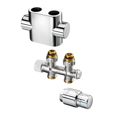 Oventrop-anschluss-set für Badheizkörper "Multiblock T/Uni SH", Dg, verchromt