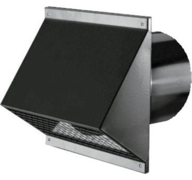 Wolf Wandhaube DN180 Farbe: schwarz, für CWL