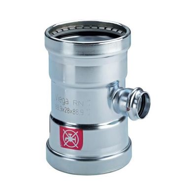 Viega T-Stück mit SC Prestabo 1118XL in 108,0x76,1x108,0mm Stahl verzinkt