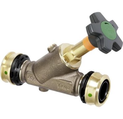 Viega Schrägsitzventil mit SC Easytop 5337.5 in 20mm Siliziumbronze