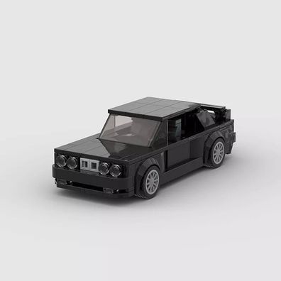 Bmw e30 m3 black building brick Set moc.439 stücke junge spielzeugauto geschenk