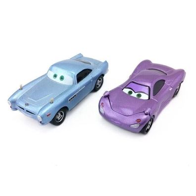 2Pcs Disney Pixar Cars Finn McMissile Holley Shiftwell 1:55 Diecast Spielzeug