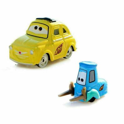 2-Pack Mattel Disney Pixar Autos 2 Guido, uigi 1:55 Diecast Spielzeug Auto Neu