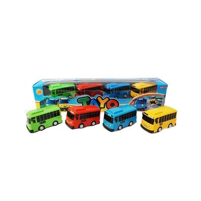 Mini Tayo Rogi Gani 4 Car Auto Toy Rückzug Spielzeug The Little Bus TAYO Friends