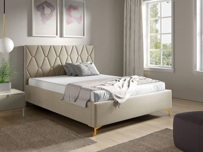Polsterbett Totti 24 mit Bettkasten und Lattenrost Doppelbett Ehebett Schlafzimmer