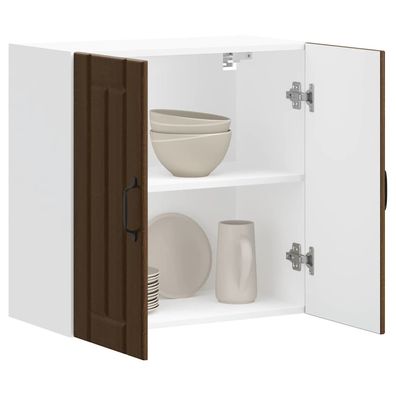 vidaXL Küchen-Hängeschrank Lucca Braun Eichen-Optik Holzwerkstoff