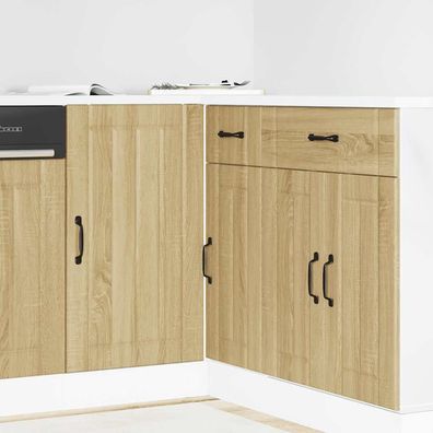 vidaXL Spülenunterschrank Lucca Sonoma-Eiche Holzwerkstoff