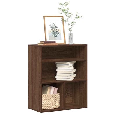 vidaXL Bücherregal Braun Eichen-Optik 60x30x71,5 cm Holzwerkstoff