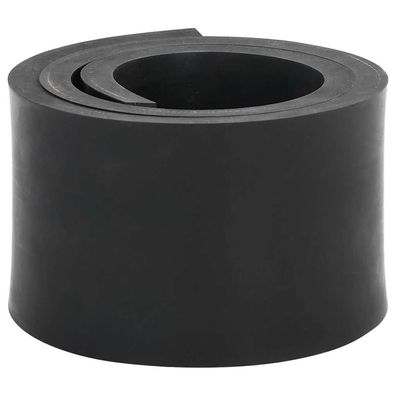 vidaXL Gummileiste für Schneepflug Schwarz 80x8x1 cm