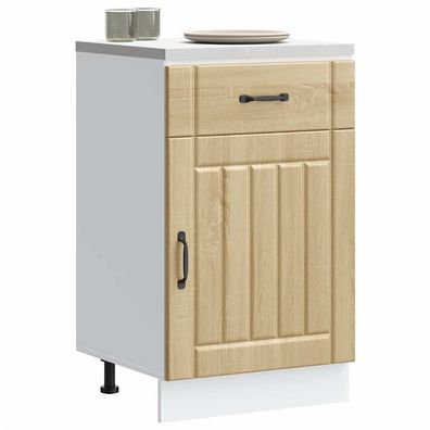 vidaXL Küchen-Unterschrank Lucca Sonoma-Eiche Holzwerkstoff