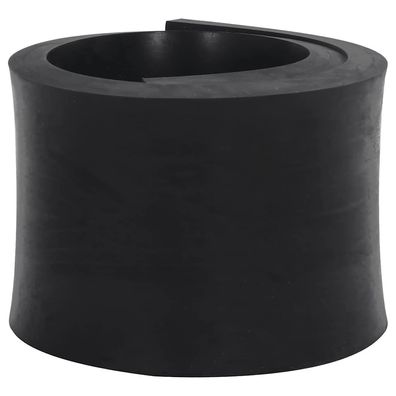 vidaXL Gummileiste für Schneepflug Schwarz 80x15x2 cm