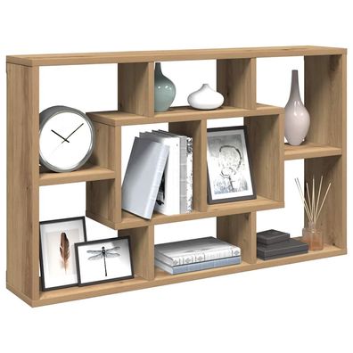 vidaXL Wandregal Artisan-Eiche 85x16x52,5 cm Holzwerkstoff