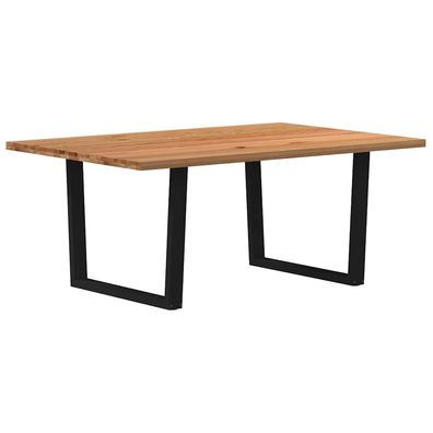 vidaXL Esstisch 180x120x74 cm Massivholz Eiche Rechteckig