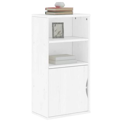 vidaXL Beistellschrank ODDA Weiß 40x24x79 cm Massivholz Kiefer