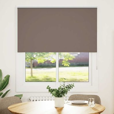 vidaXL Verdunkelungsrollo Kaffeebraun 130x150 cm Stoffbreite 126,6 cm