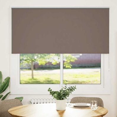 vidaXL Verdunkelungsrollo Kaffeebraun 165x130cm Stoffbreite 161,6cm