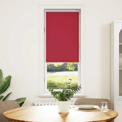 vidaXL Verdunkelungsrollo Rot 50x130 cm Stoffbreite 45,7 cm Polyester