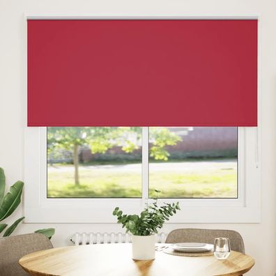 vidaXL Verdunkelungsrollo Rot 145x130cm Stoffbreite 141,6cm Polyester