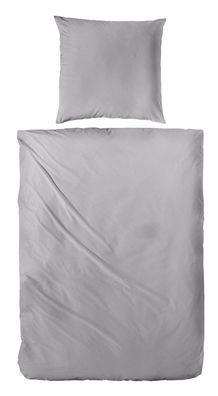 Primera Halbleinen Sommer Bettwäsche 135x200 anthratzit grau uni 183001-888