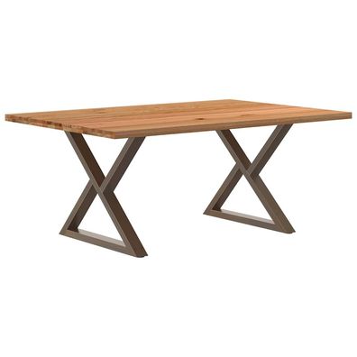 vidaXL Esstisch Hellbraun 180x120x74 cm Massivholz Eiche Rechteckig