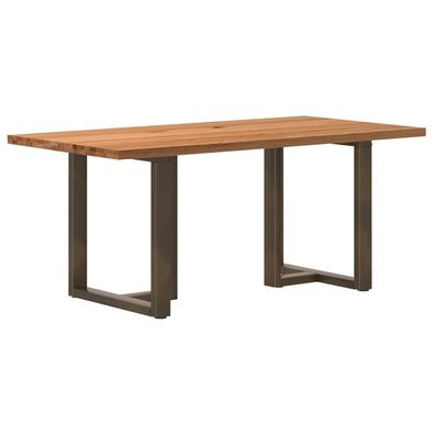 vidaXL Esstisch Hellbraun 180x90x74 cm Massivholz Eiche Rechteckig