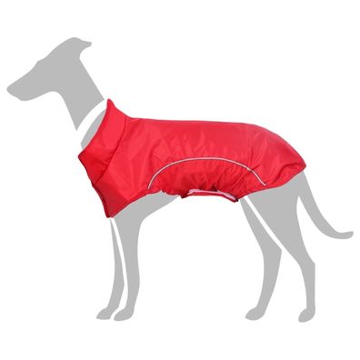 vidaXL Hunde Regenmantel mit Reflexstreifen Polyester Rot L