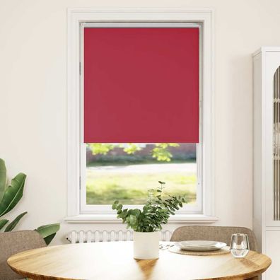 vidaXL Verdunkelungsrollo Rot 85x150 cm Stoffbreite 80,7 cm Polyester