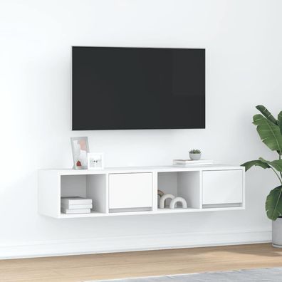 vidaXL TV-Schränke 2 Stk. Weiß 60x31x25,5 cm Holzwerkstoff