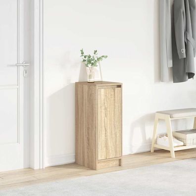 vidaXL Schuhschrank Sonoma-Eiche 29,5x34x76 cm Holzwerkstoff