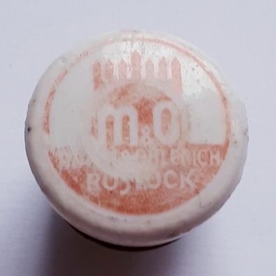 Bügelverschluß Porzellan MO Mahn und Ohlerich Rostock