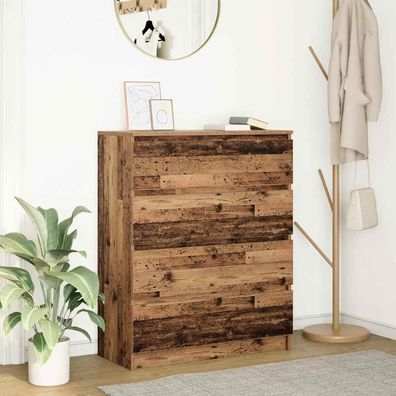 vidaXL Sideboard Altholz-Optik 80x35x99 cm Holzwerkstoff