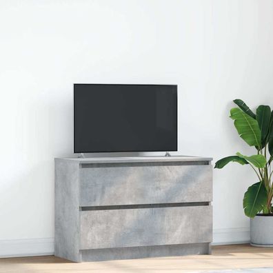 vidaXL TV-Schrank Betongrau 80x35x54 cm Holzwerkstoff