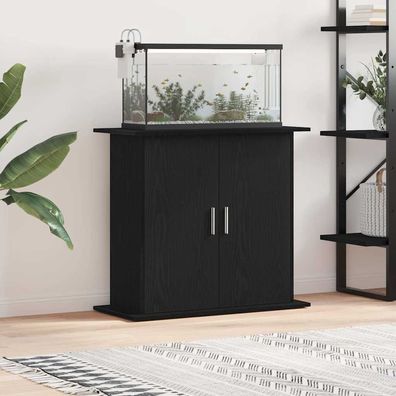 vidaXL Aquariumständer Schwarz Eichen-Optik 81x36x73 cm Holzwerkstoff