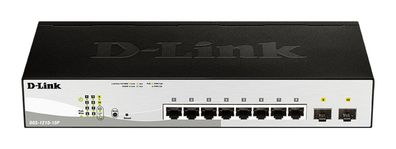 D-Link DGS-1210-10P, Managed, L2, Gigabit Ethernet (10/100/1000), Power over Et... ->