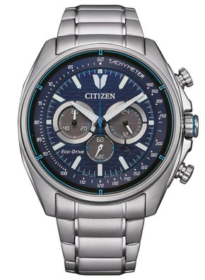 Citizen Eco-Drive Herren-Chronograph Stahl/Blau CA4560-81L