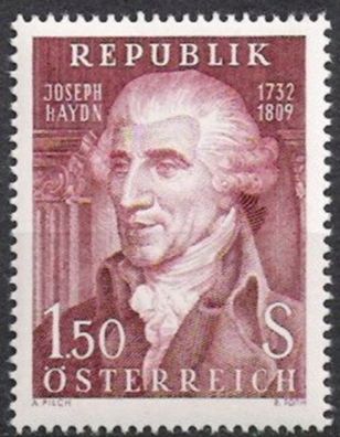 Österreich Nr.1066 * * Joseph Haydn 1959, postfrisch