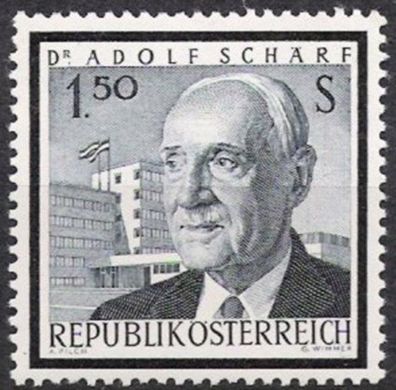 Österreich Nr.1177 * * Adolf Schärf 1965, postfrisch
