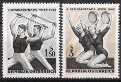 Österreich Nr.1190/91 * * Sport Turnen Gymnaestrada 1965, postfrisch