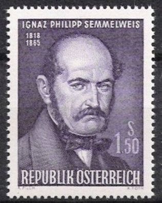 Österreich Nr.1192 * * Ignatz Philipp Semmelweis 1965, postfrisch