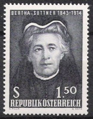 Österreich Nr.1199 * * Bertha von Suttner 1965, postfrisch