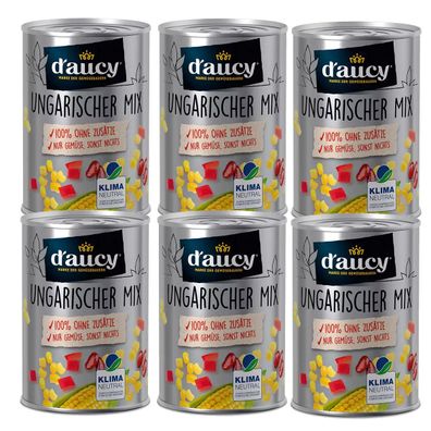 d'aucy Ungarischer Mix - -- 100% ohne Salz und Zuckerzusatz, klimaneutral, 6x285g
