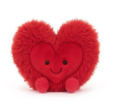Amuseables Beatie Heart Plüschtier Rotes Herz für Paare Geschenke von Jellycat