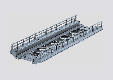 Märklin H0 7268 Gerades Rampenstück180 mm Brücke flach für K+ M-Gleis grau 1:87