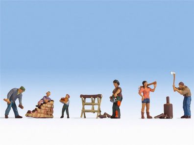 Noch H0 15616 Figuren-Set Holz machen 1:87