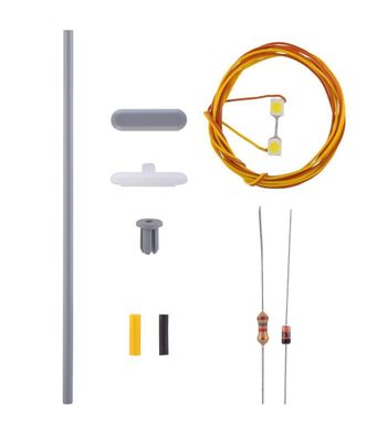 Viessmann 6726 H0 Bausatz Bahnsteigleuchte, 2 LEDs weiß