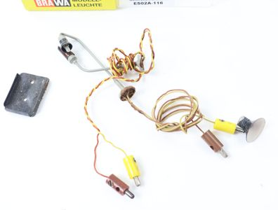 Brawa N 4596 u.a. 2x Lampe Leuchte Peitschenleuchte Straßenlaterne