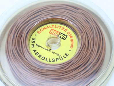 Brawa Steuerungszubehör Kabel Litzen Schaltlitze für den Modellbau braun