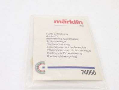 Märklin 74050 Steuerungszubehör Anschlussset Funk-Entstörung für C-Gleis 1:87