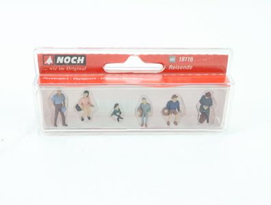 Noch H0 18116 Figuren Reisende 6-tlg